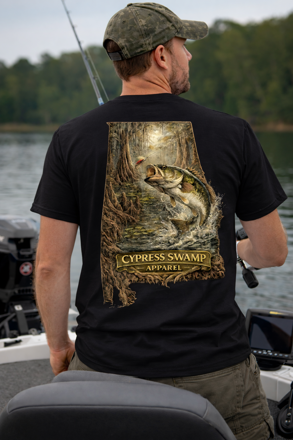 Alabama state bass T-shirt