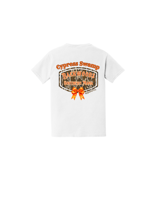 Short Sleeve t-shirt Backwoods Southern Mama with a Bow